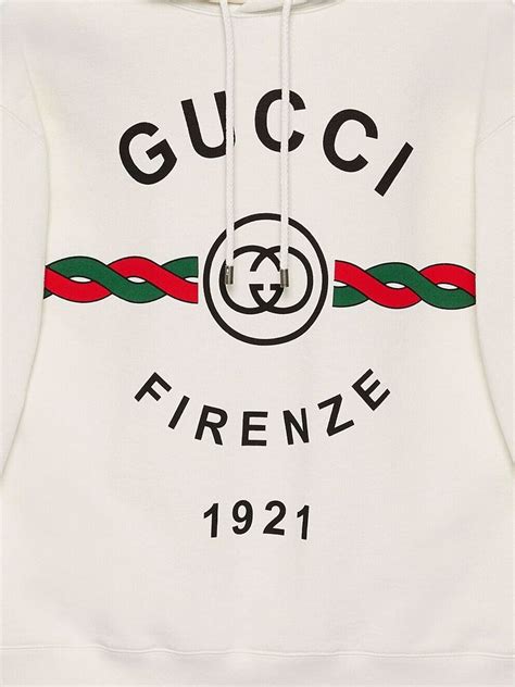 Gucci Felpa Con Cappuccio Firenze 1921 